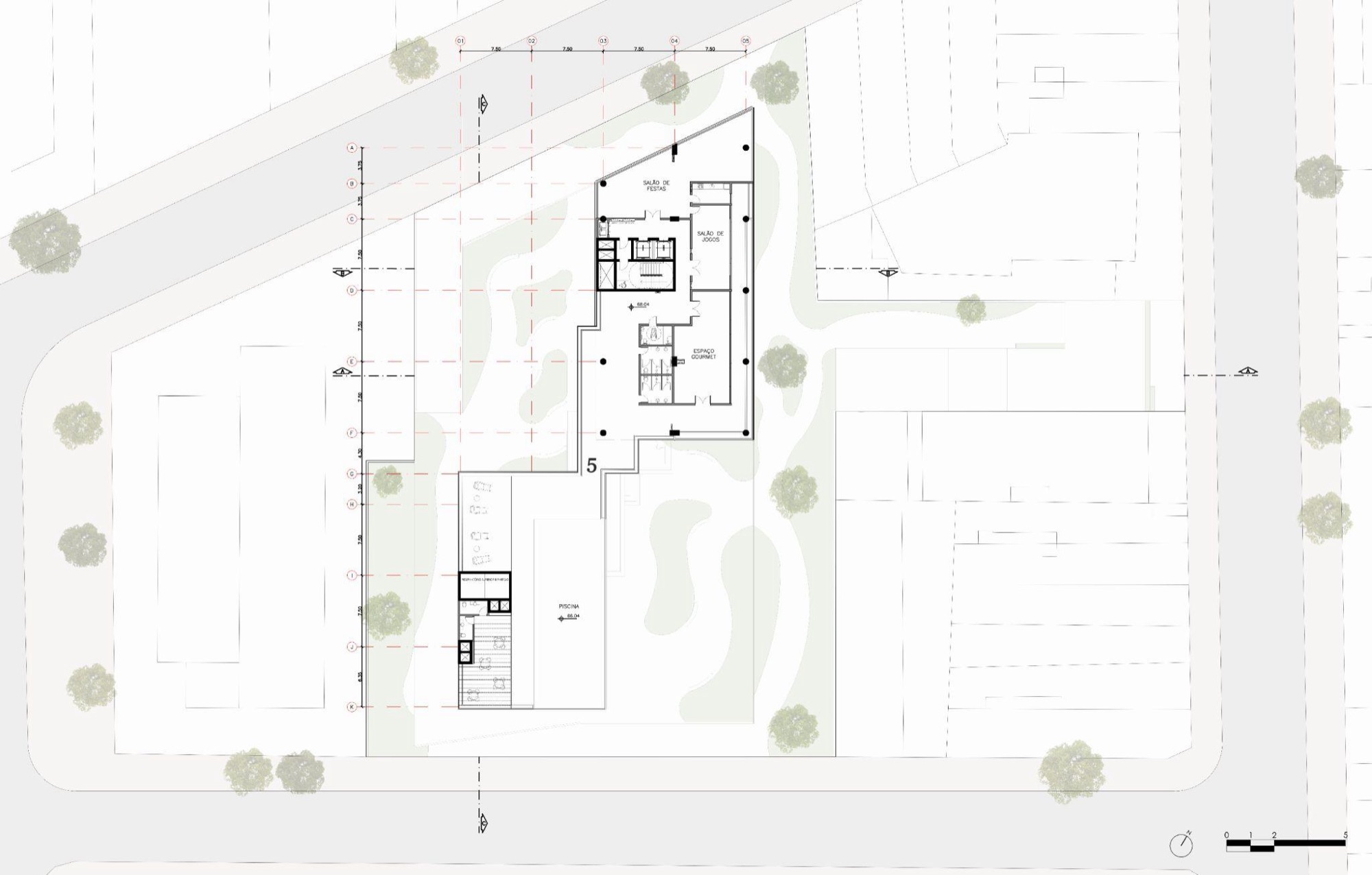 Twentieth floor plan