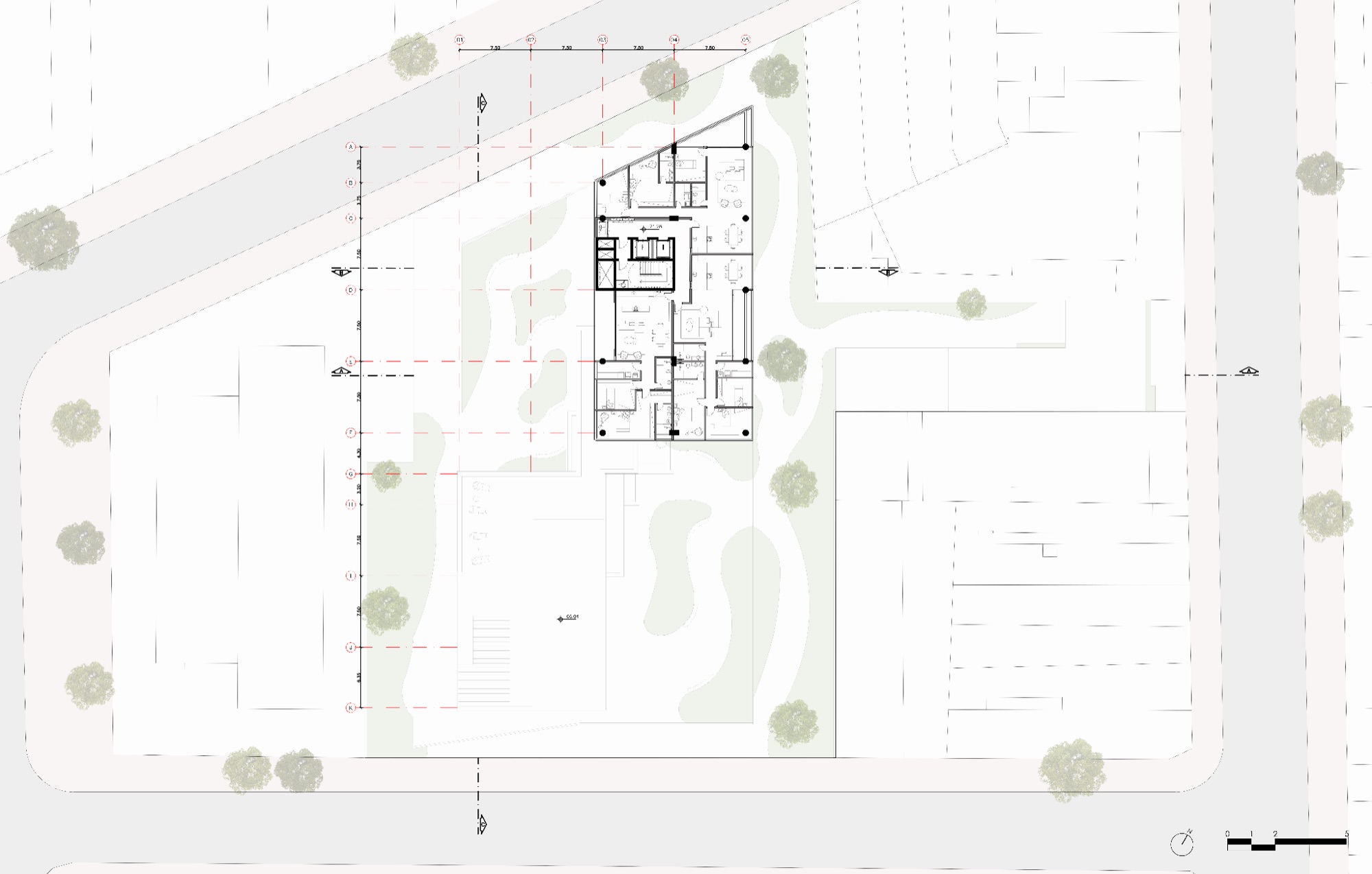 Twenty-first floor plan
