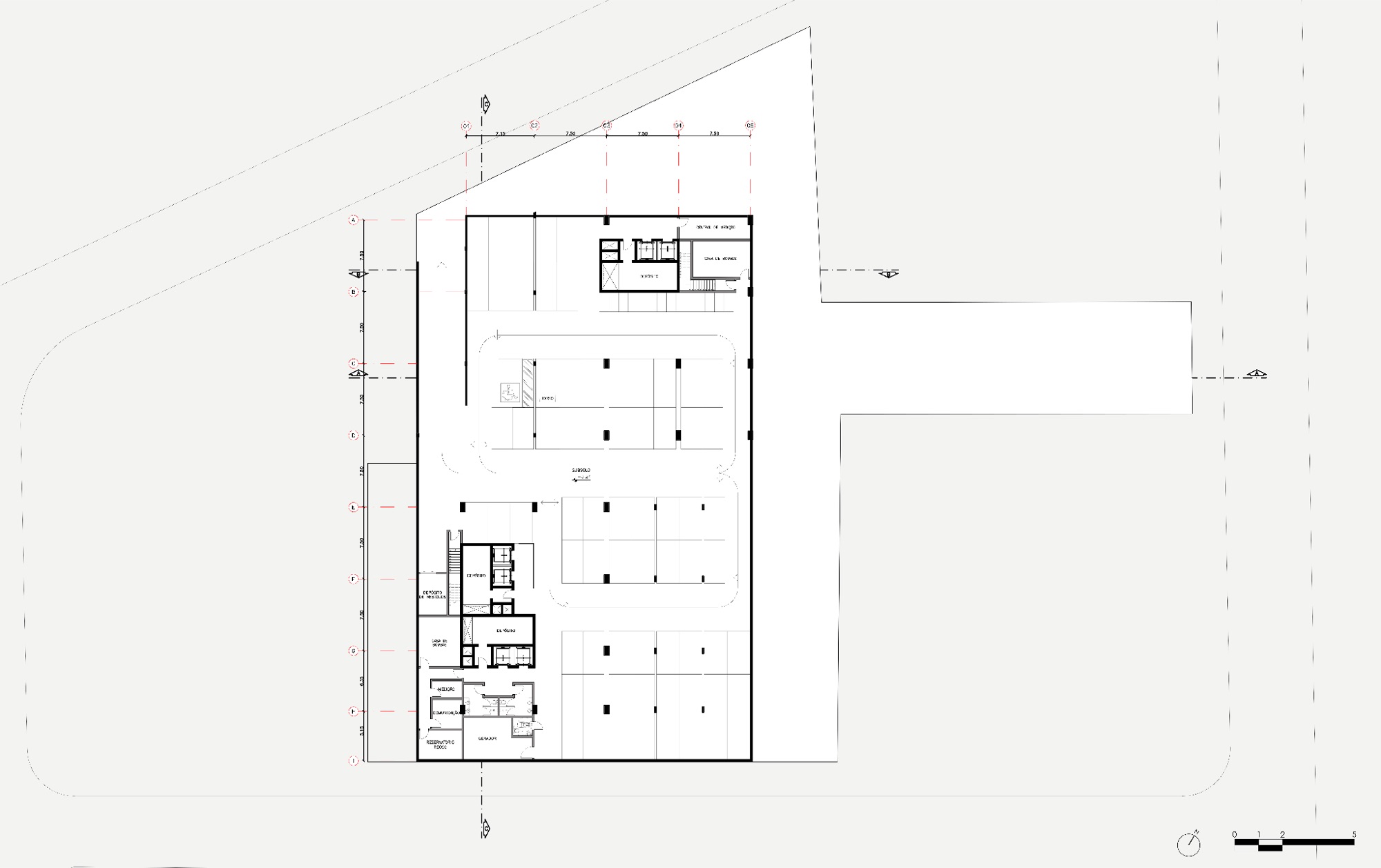 Underground parking plan