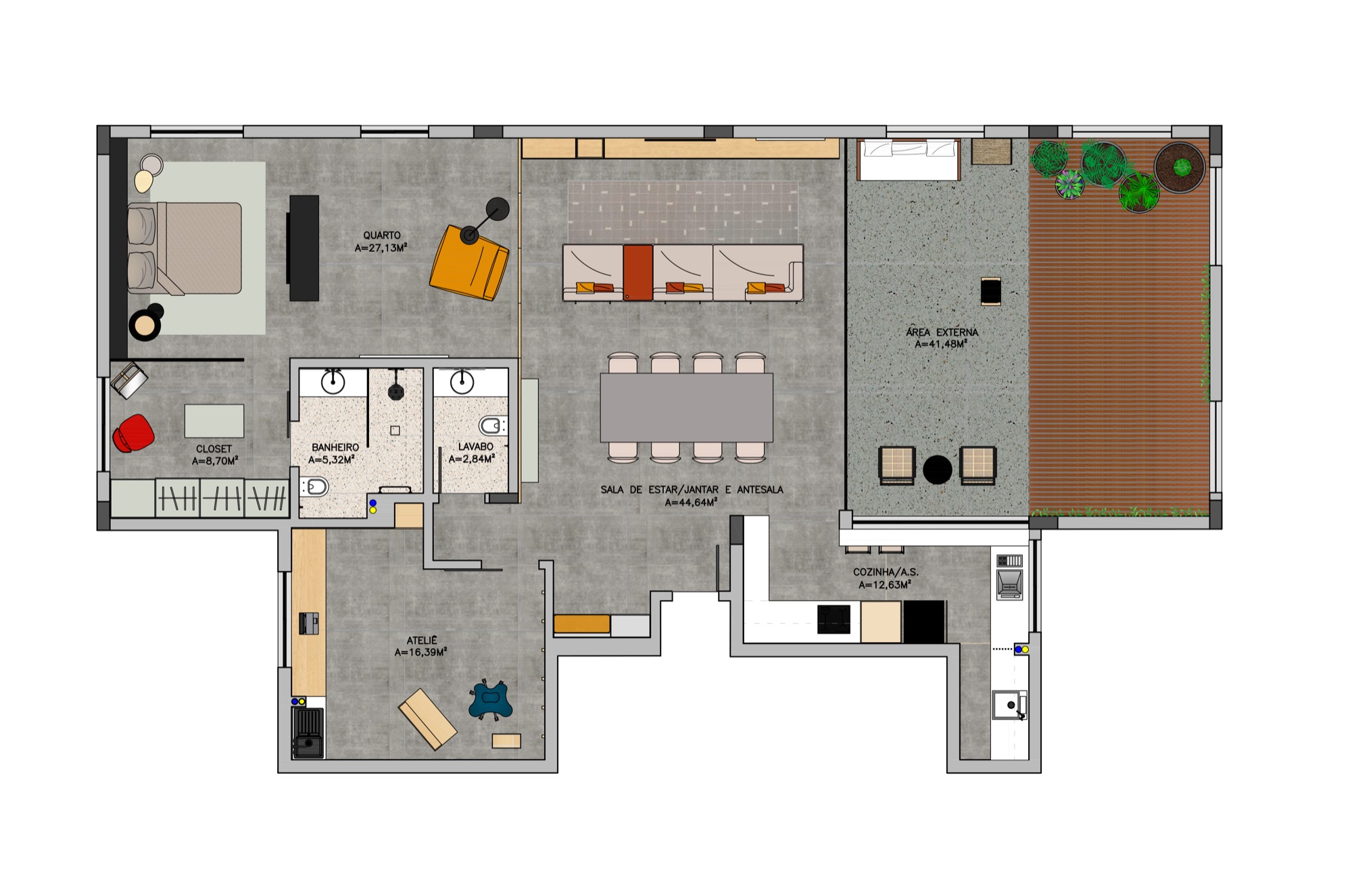 Kitchen isometric view