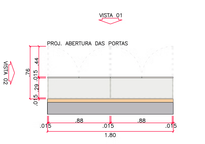 Bar millwork detail