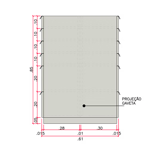 Closet millwork detail