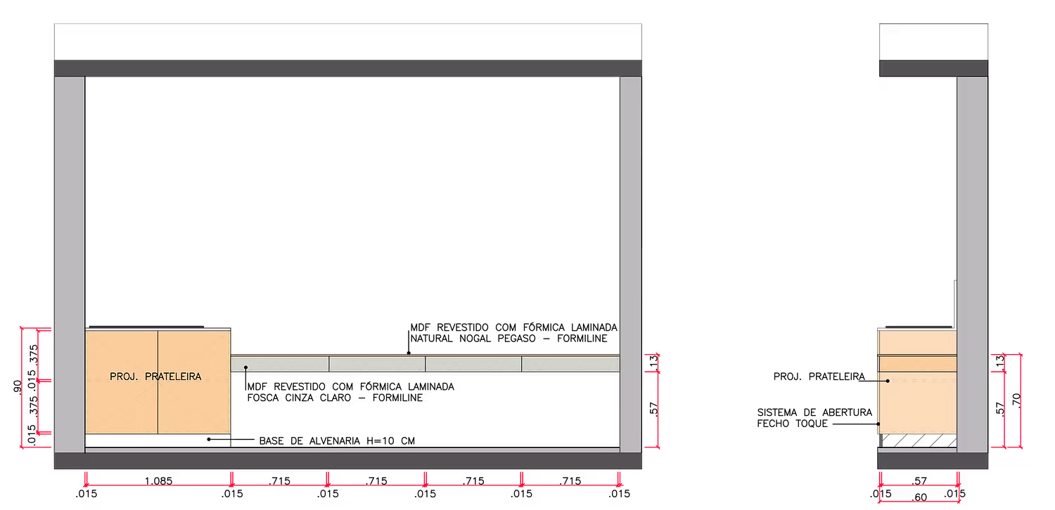 Studio millwork detail