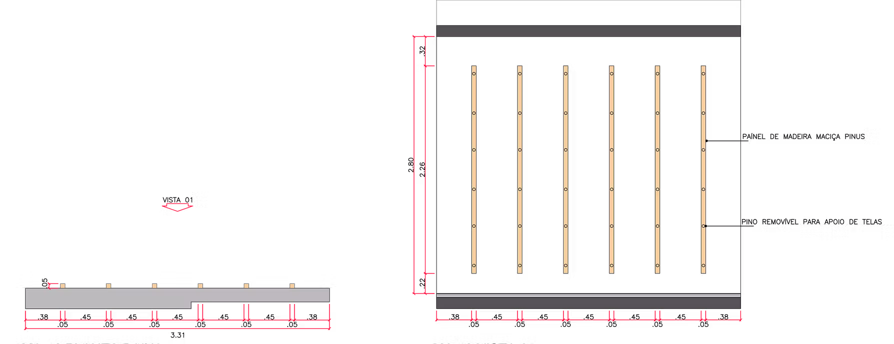 Studio millwork detail