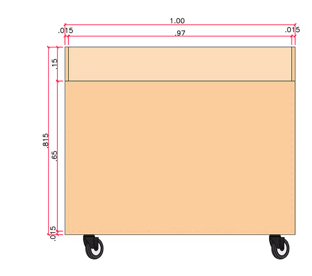 Studio millwork detail