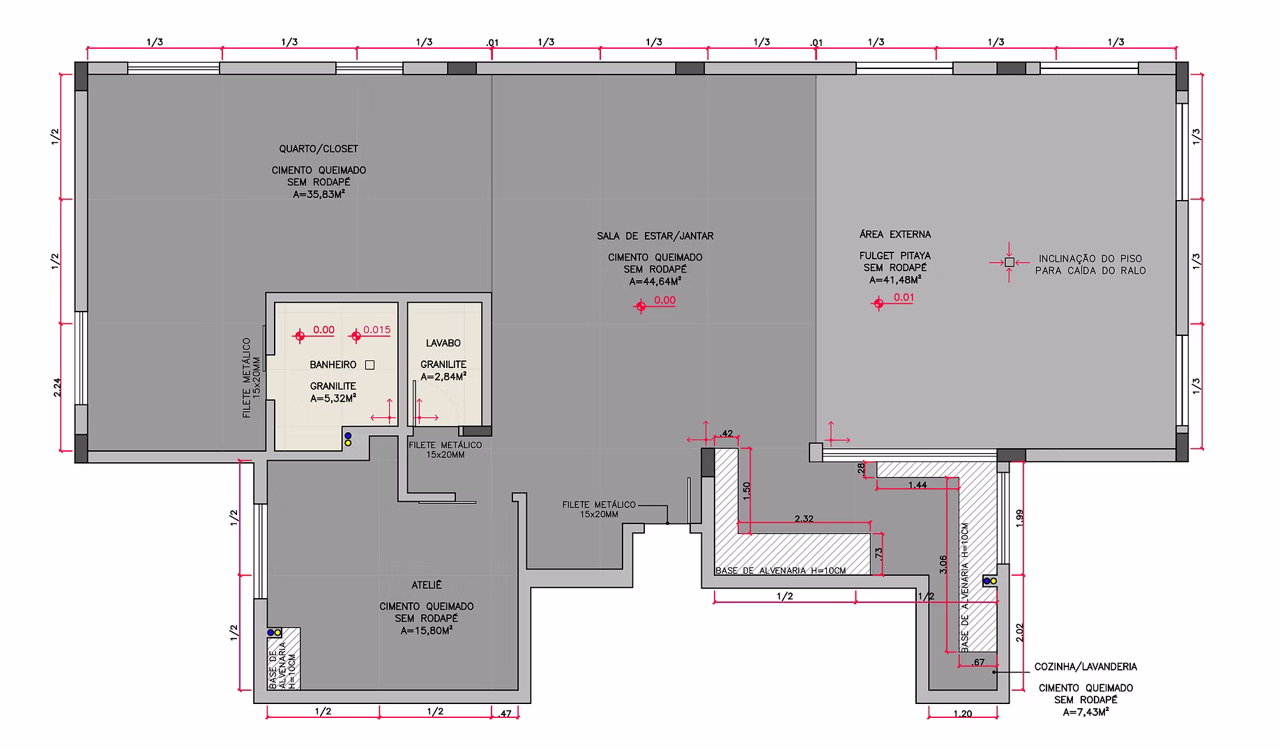 Flooring layout plan