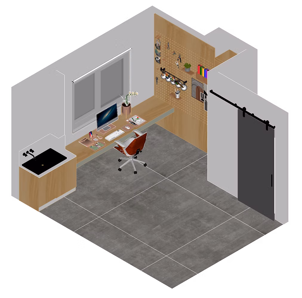 Studio isometric view