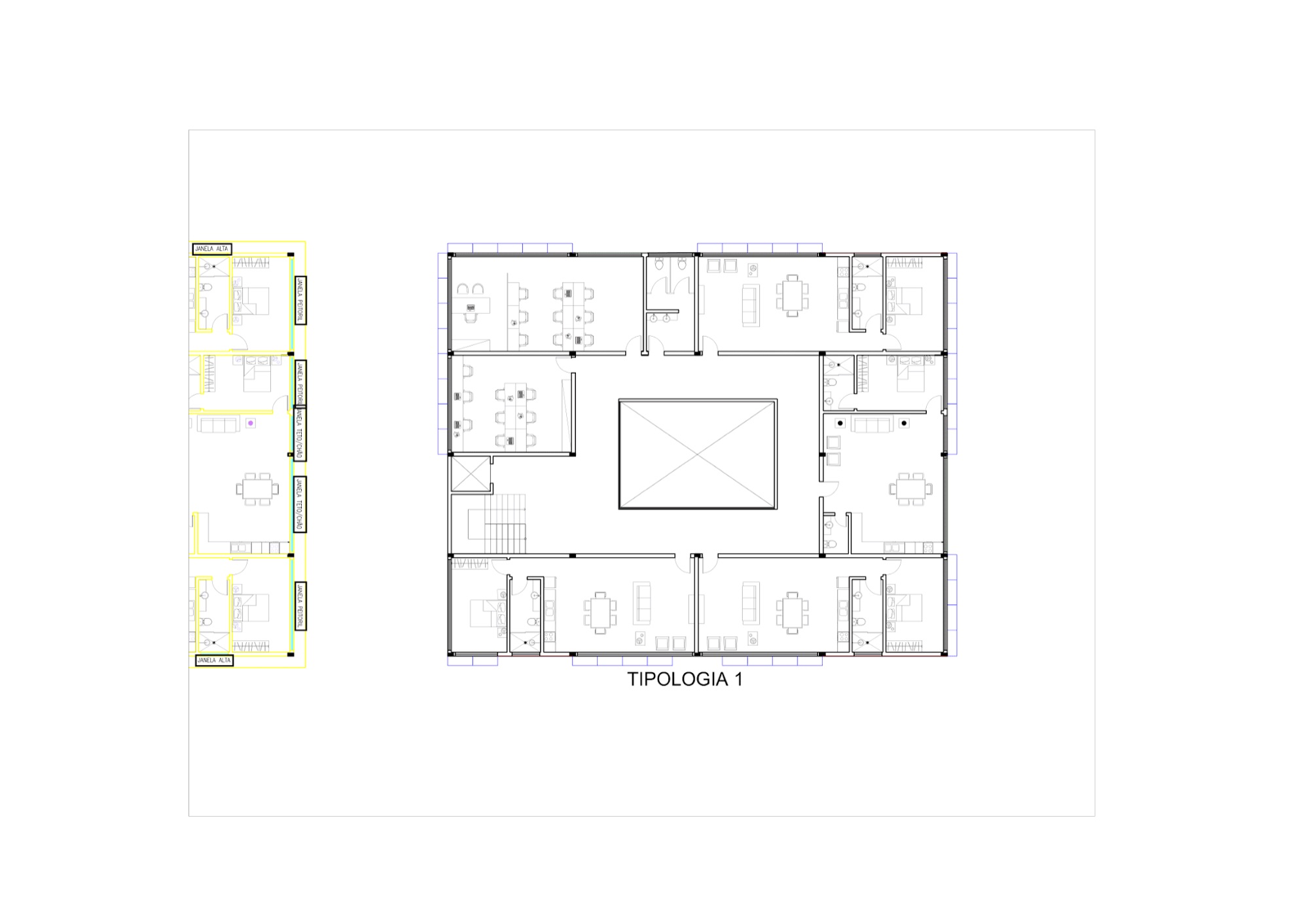Room used for the south-facade daylight calculation