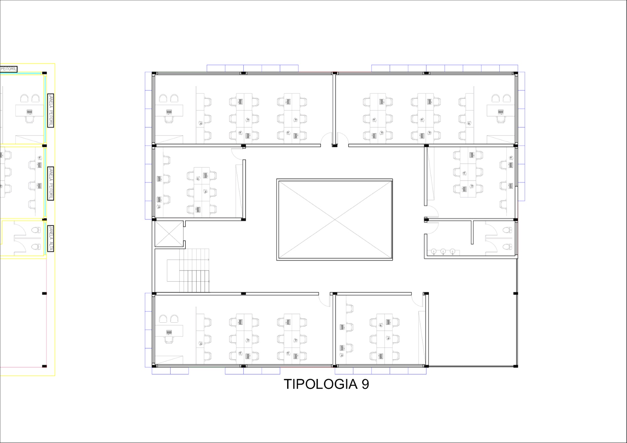 Floor plan, typology 9